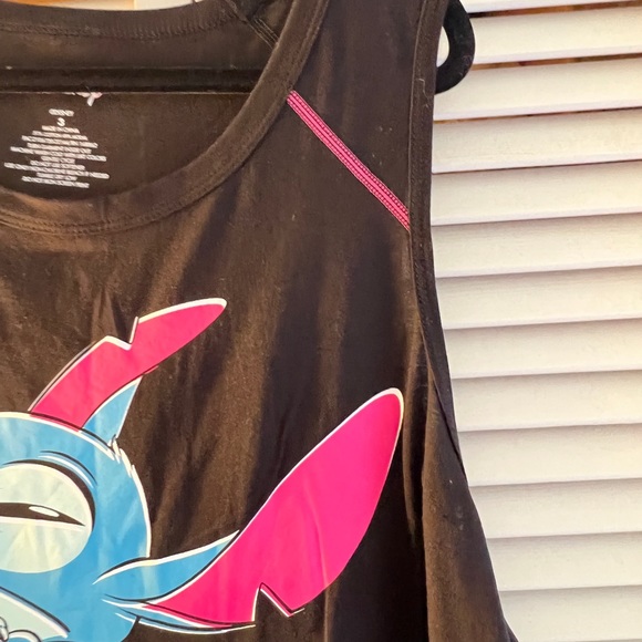 SOLD! DISNEY LILO & STITCH ACTIVE TANK - PERFORMANCE COTTON NOT TODAY BLACK - Picture 10 of 10